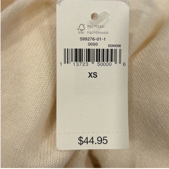 GAP NEW Merino Wool Bella Turtlene Turtleneck in Ivory Frost Womens Size XS - Picture 11 of 14